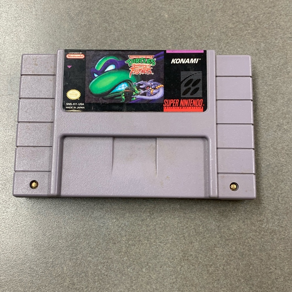 Teenage Mutant Ninja Turtles Tournament Fighters Vintage Super Nintendo Game